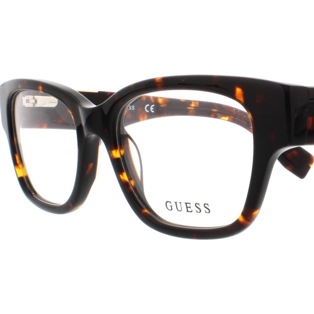NEW Guess Eyeglasses Frames GU2576 052 Tortoise Gold Rectangular Thick Rim
